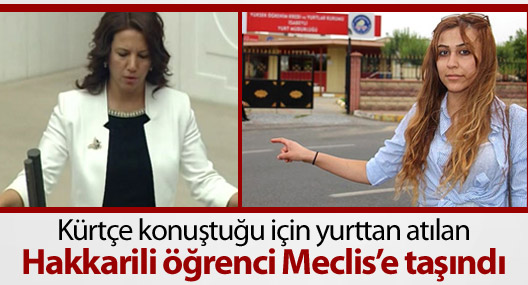 Kürtçe konuştuğu için yurttan atılan Hakkarili öğrenci Meclis'e taşındı