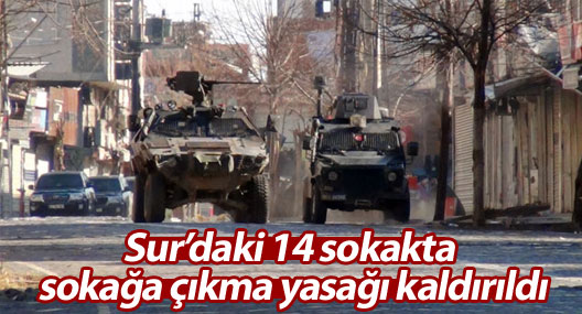 Sur’daki 14 sokakta sokağa çıkma yasağı kaldırıldı
