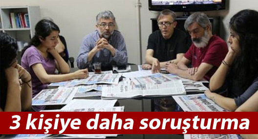 Özgür Gündem’in üç nöbetçi genel yayın yönetmenine soruşturma