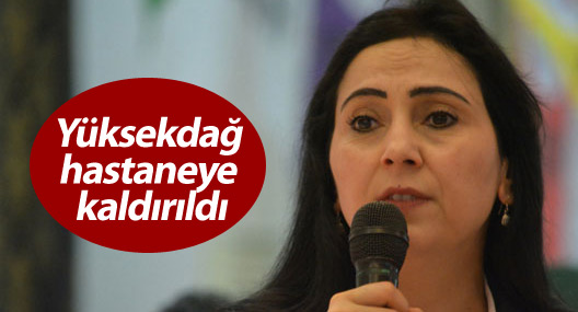 HDP Eş Genel Başkanı Yüksekdağ hastaneye kaldırıldı