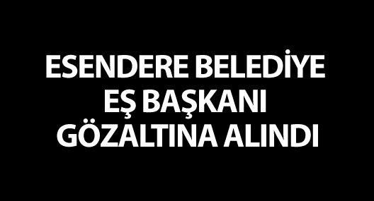 Esendere Belediye Eş Başkanı gözaltına alındı
