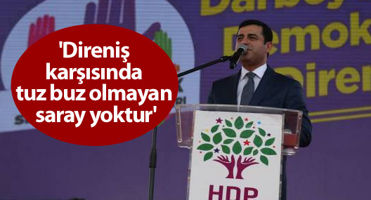 Demirtaş: Çay toplamaya giden Yargıtay Başkanı bizi yargılayabilecek mi?