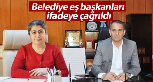 Dersim Belediyesi eş başkanları ifadeye çağrıldı