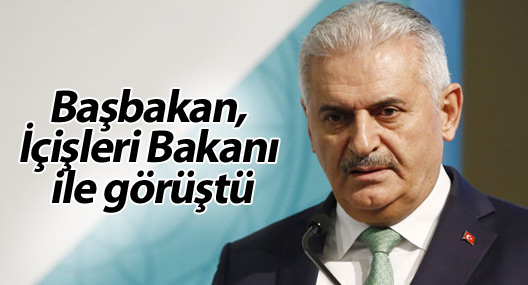 Başbakan, İçişleri Bakanı ile görüştü