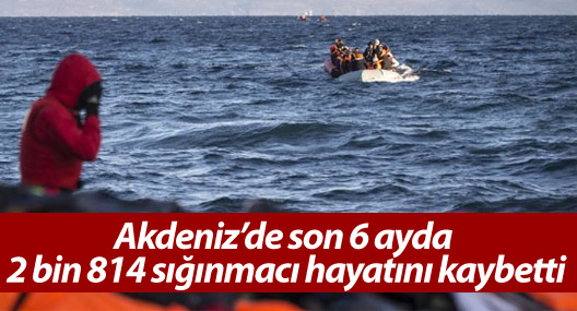 Akdeniz’de son 6 ayda 2 bin 814 sığınmacı hayatını kaybetti