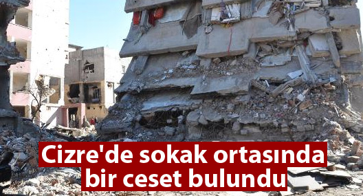 Cizre'de sokak ortasında bir ceset bulundu