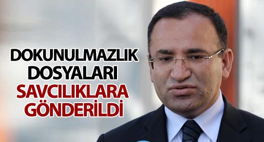 Bozdağ: Dokunulmazlık dosyaları savcılıklara gönderildi