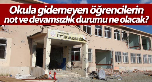 Okula gidemeyen öğrencilerin not ve devamsızlık durumu ne olacak?