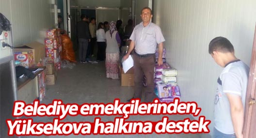 Belediye emekçilerinden, Yüksekova halkına destek