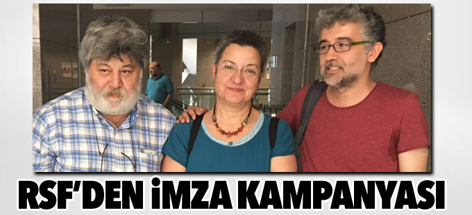 RSF Özgür Gündem nöbetçi editörleri için imza kampanyası başlattı