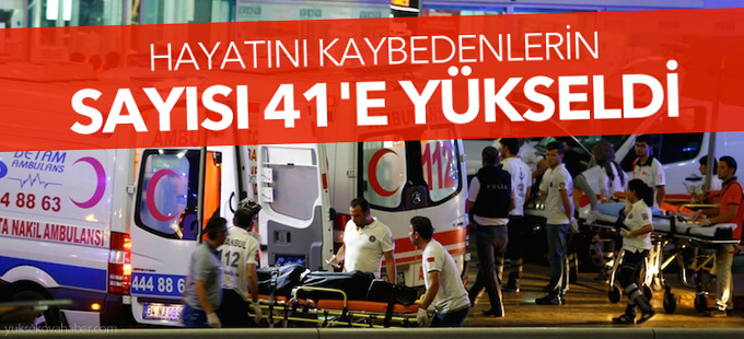 Saldırıda hayatını kaybedenlerin sayısı 41'e yükseldi!