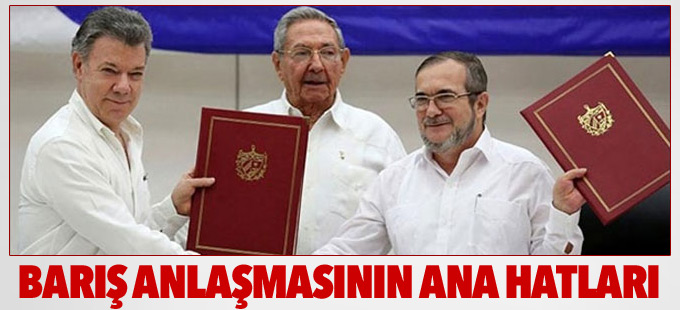 Kolombiya’daki barış anlaşmasının ana hatları