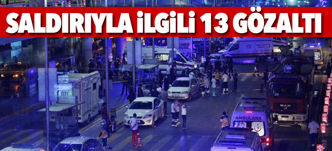İstanbul'da saldırıya dair 13 gözaltı