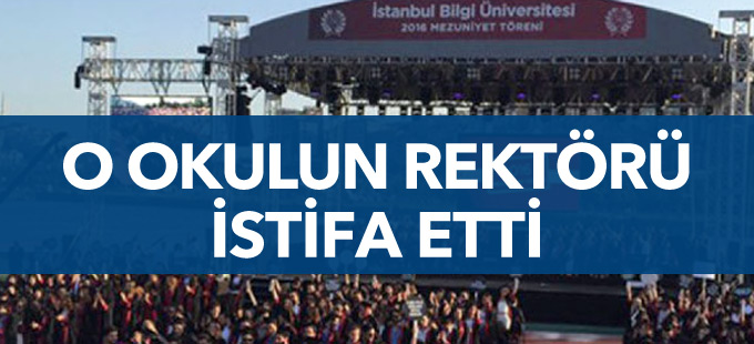 Öğrencilerin sırtını döndüğü Bilgi Üniversitesi Rektörü istifa etti