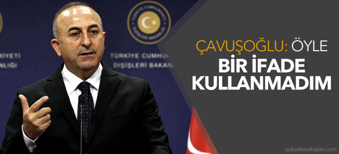“Rusya uçaklarının İncirlik’e gelmesiyle ilgili bir ifade kullanmadım”