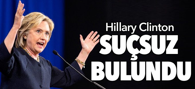 Clinton suçsuz bulundu