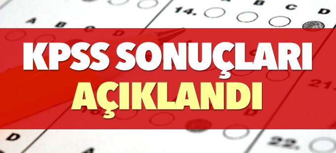 KPSS sonuçları açıklandı