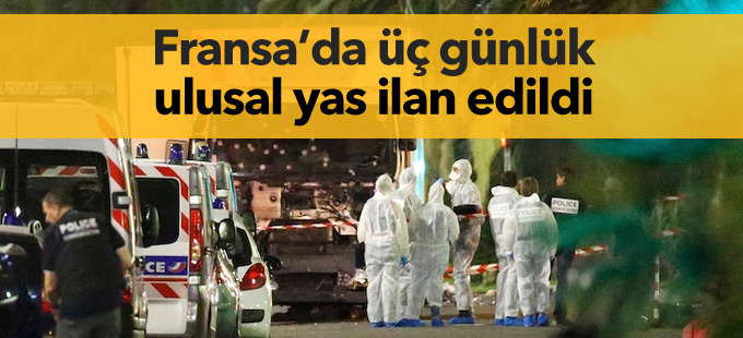 Fransa’da üç günlük ulusal yas ilan edildi