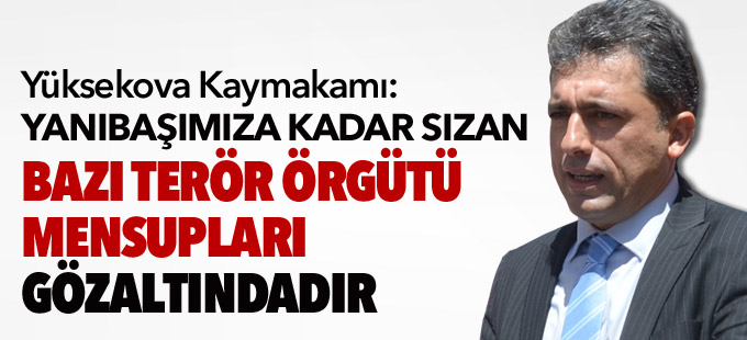 Çenet: Yanıbaşımıza kadar sızan bazı terör örgütü mensupları gözaltındadır
