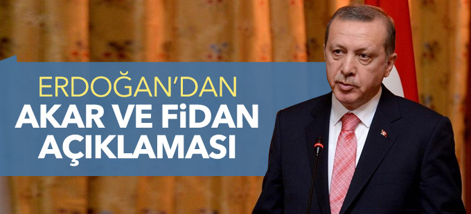 France 24'e konuşan Erdoğan'dan Akar ve Fidan açıklaması!