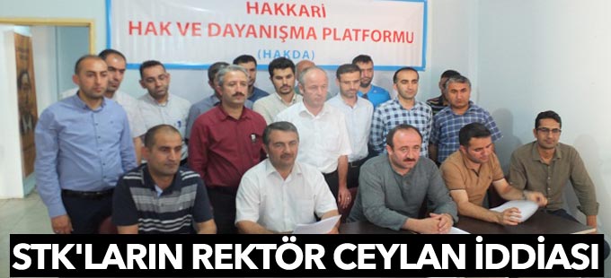 STK'ların Rektör Ceylan iddiası