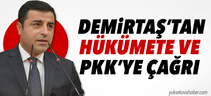 Demirtaş’tan hükümete ve PKK’ye çağrı