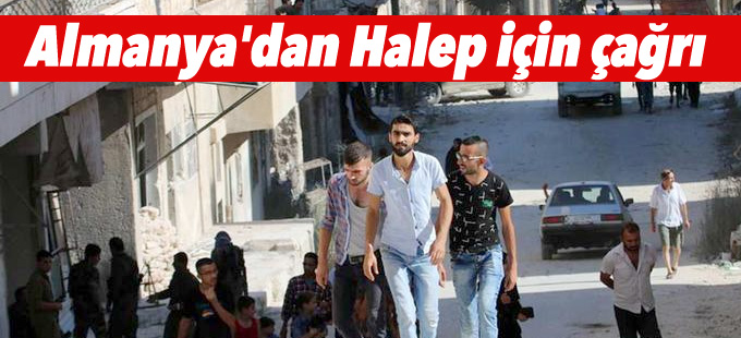 Almanya'dan Halep için çağrı
