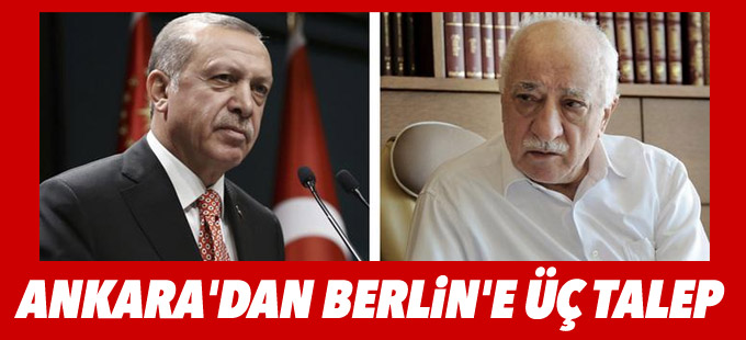 Ankara'dan Berlin'e üç talep