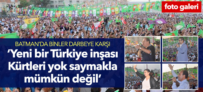 Tuncel: Yeni bir Türkiye inşası Kürtleri yok saymakla mümkün değil
