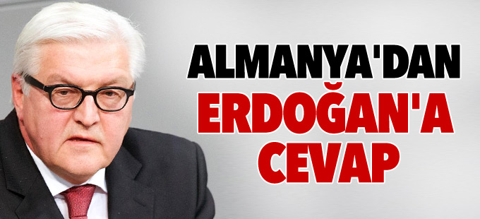 Almanya'dan Erdoğan'a cevap