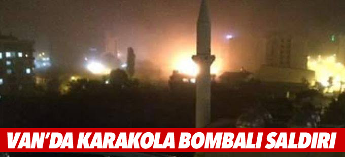 Van'da polis karakoluna bombalı saldırı