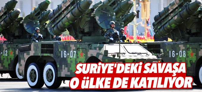 Suriye'deki savaşa o ülke de katılıyor