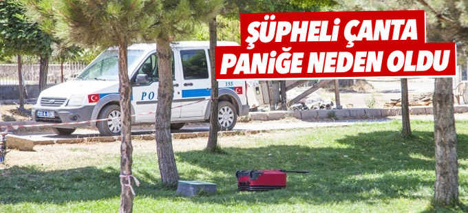 Şüpheli çanta paniğe neden oldu