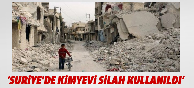 BM: Suriye'de kimyevi silah kullanıldı