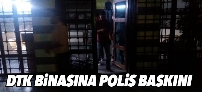 Diyarbakır’da DTK binasına polis baskını