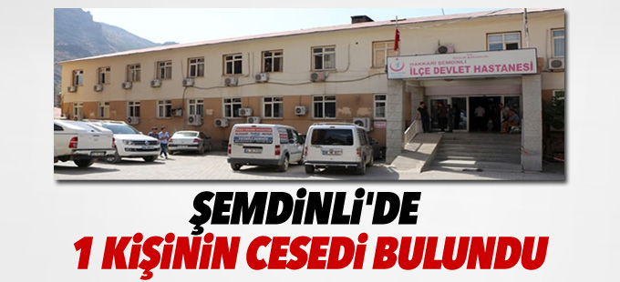 Şemdinli'de 1 kişinin cesedi bulundu