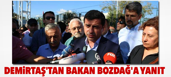 Demirtaş'tan Bakan Bozdağ'a yanıt