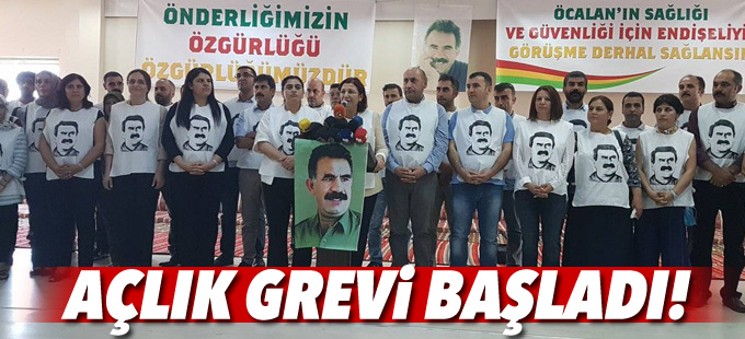 ‘Öcalan ile görüşülsün’ talebiyle açlık grevi başlatıldı