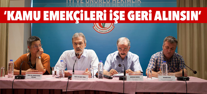 “İşten atılan kamu emekçileri işe geri alınsın”