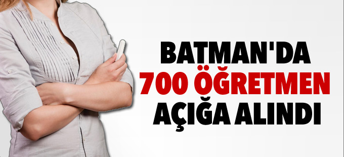 Batman'da 700 öğretmen açığa alındı