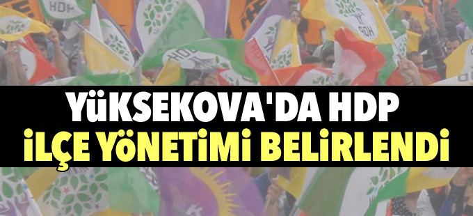 Yüksekova'da HDP ilçe yönetimi belirlendi