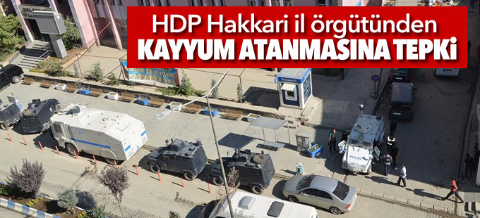 HDP Hakkari il örgütünden kayyum atanmasına tepki