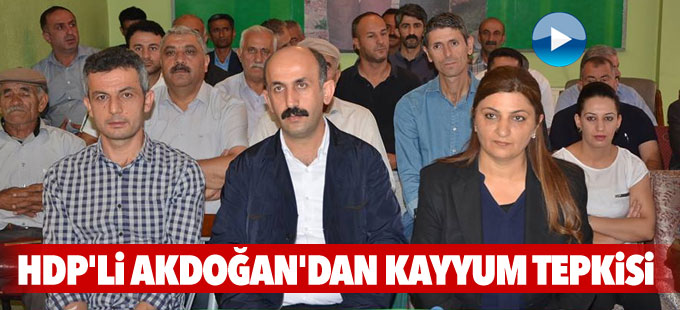 HDP'li Akdoğan'dan Kayyum tepkisi: Kabul etmiyoruz