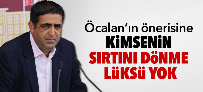 Baluken: Öcalan’ın önerisine kimsenin sırtını dönme lüksü yok