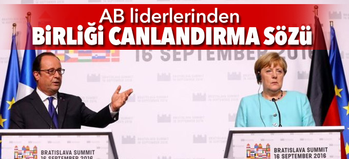 AB liderlerinden birliği canlandırma sözü