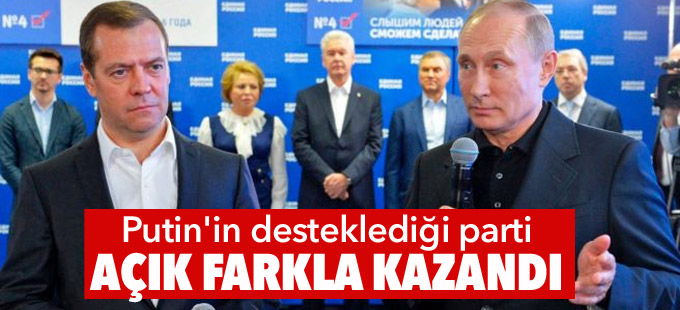 Rusya'da 'Putin'in desteklediği parti' oy oranını arttırdı