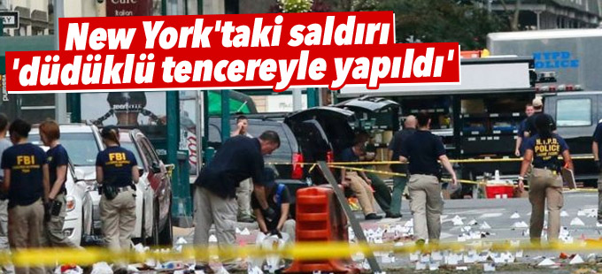 New York'taki saldırı 'düdüklü tencereyle yapıldı'