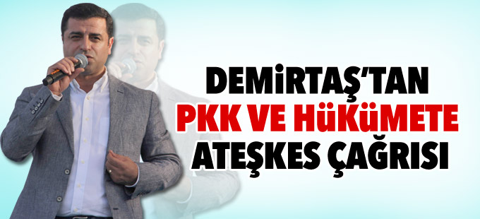 Demirtaş’tan PKK ve hükümete ateşkes çağrısı