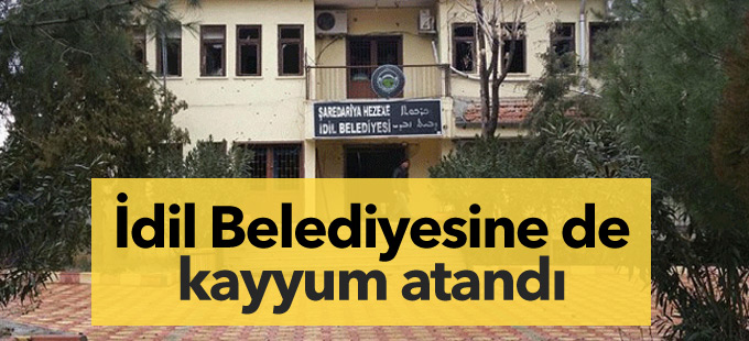 Dün eşbaşkanları görevden alınan İdil Belediyesine de kayyum atandı