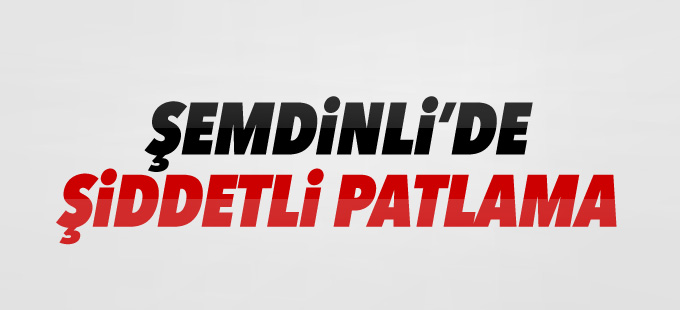 Şemdinli'de zırhlı aracın geçişi esnasında patlama